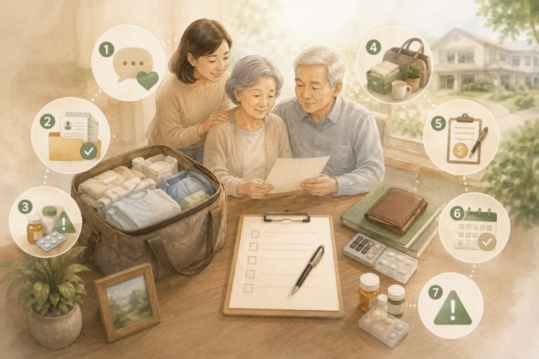 เตรียมตัวส่งพ่อแม่เข้าบ้านพักผู้สูงอายุ — เอกสาร ยา และของใช้ที่ต้องพร้อม
